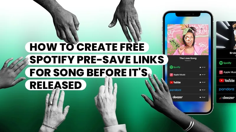 how to create free spotify pre save links for song before it's released