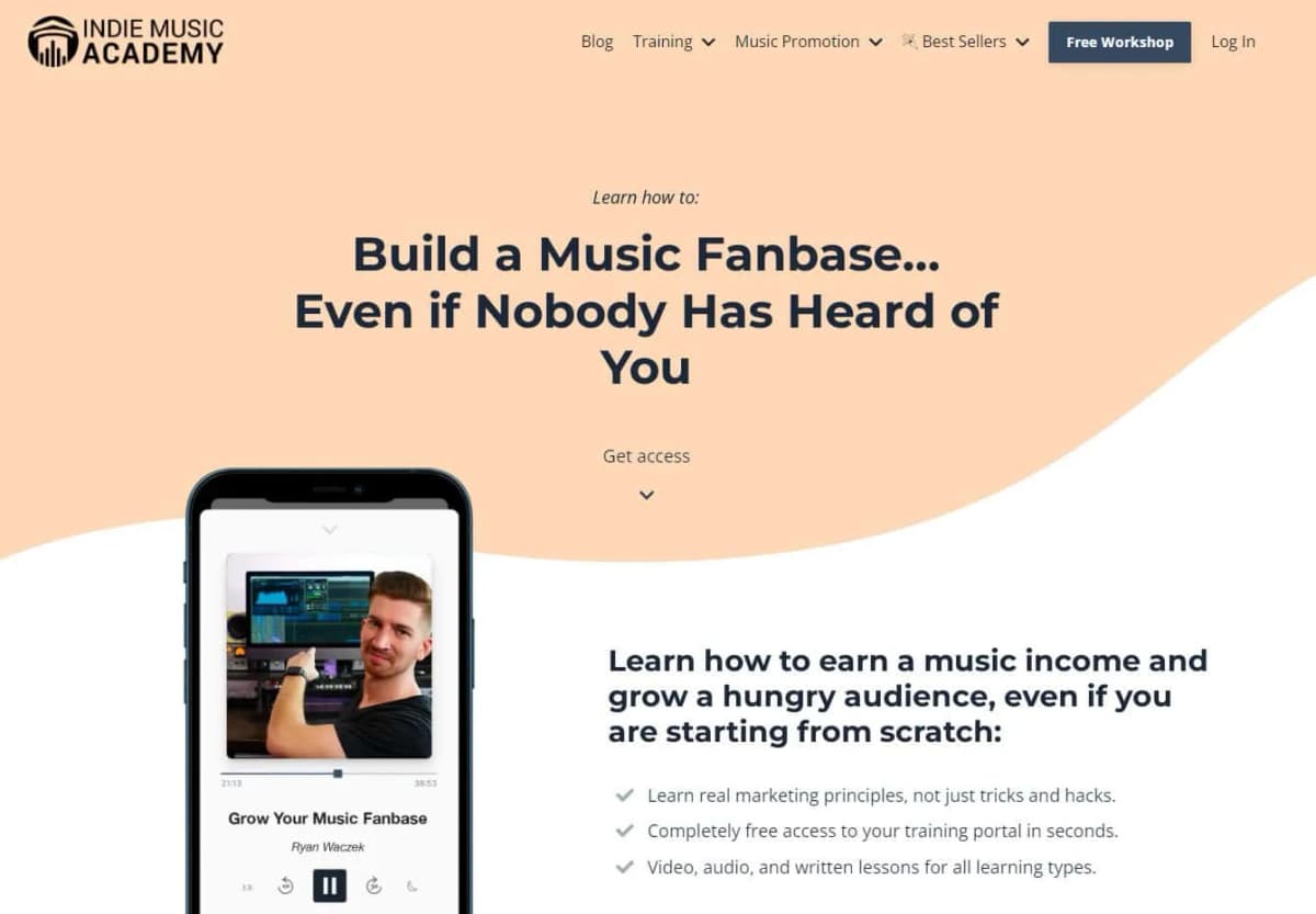 Indie Music Academy Spotify promotion service