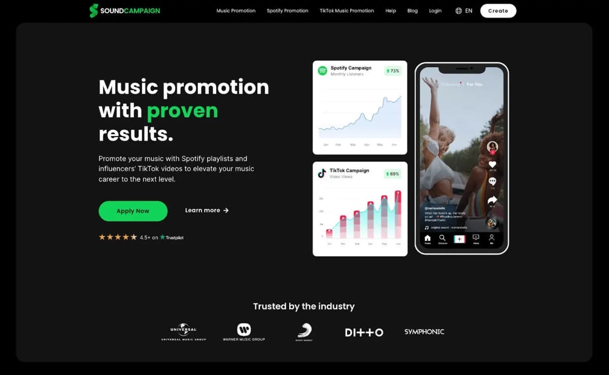 SoundCampaign Spotify Playlist Pitching Service