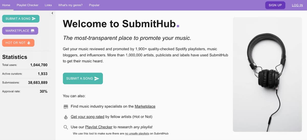 SubmitHub music promotion