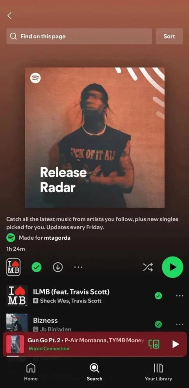 Algorithmic playlist