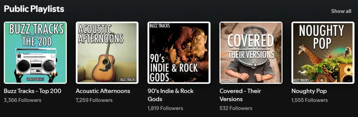 Ben Goodwin Spotify playlists