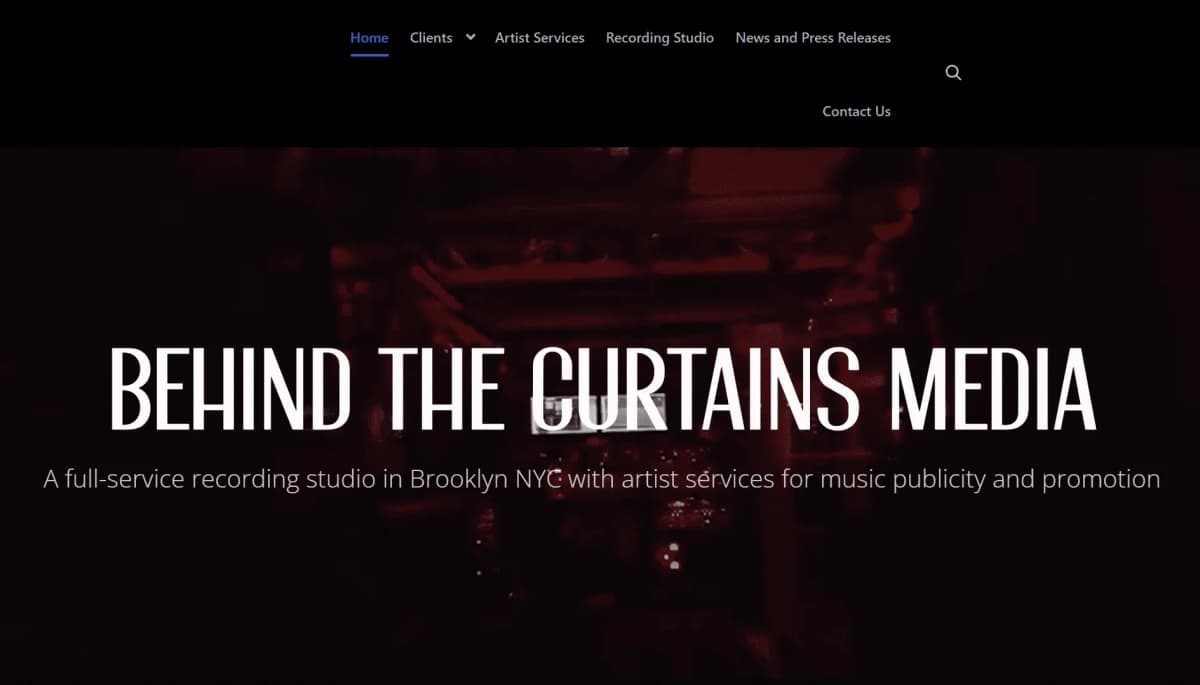 Behind the Curtains Media screenshot