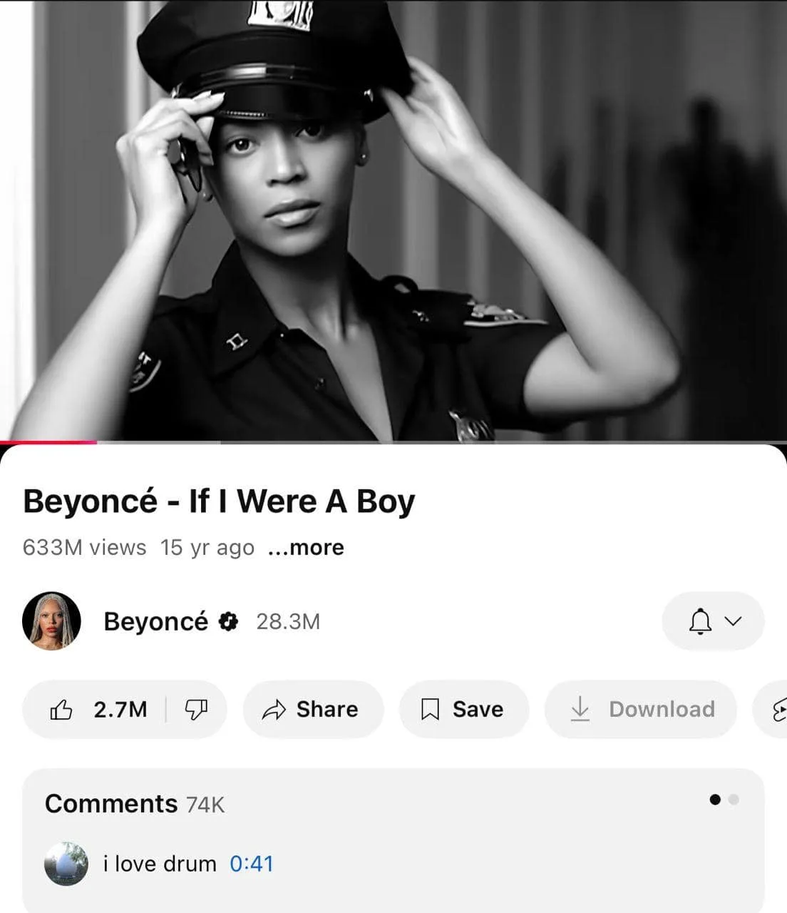 Beyonce if i were a boy story narrative