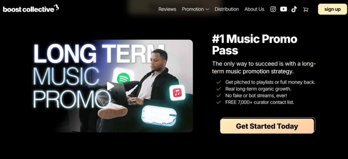 Boost collective music promotion plaform