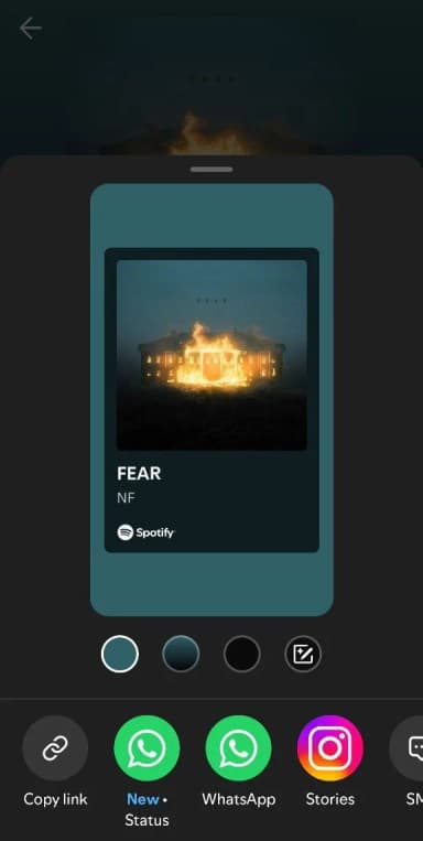 Copy link from Spotify for codes