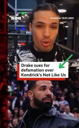 Drake sues for defamation over Kendrick not like us
