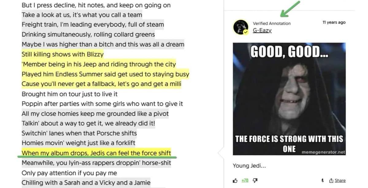 G Eazy genius lyrics