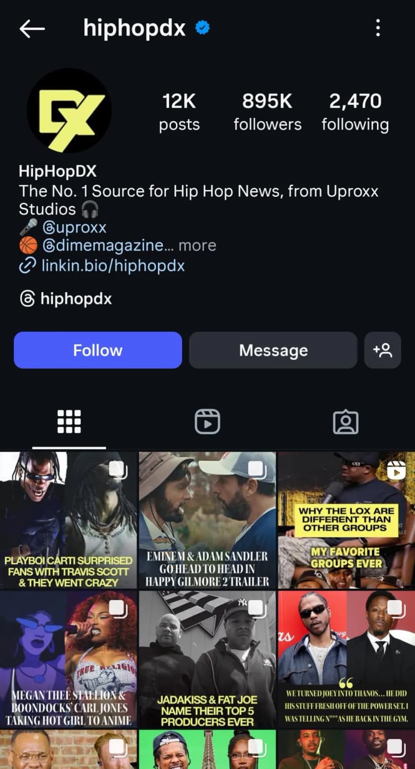 Hip Hop DX magazine and Spotify curator