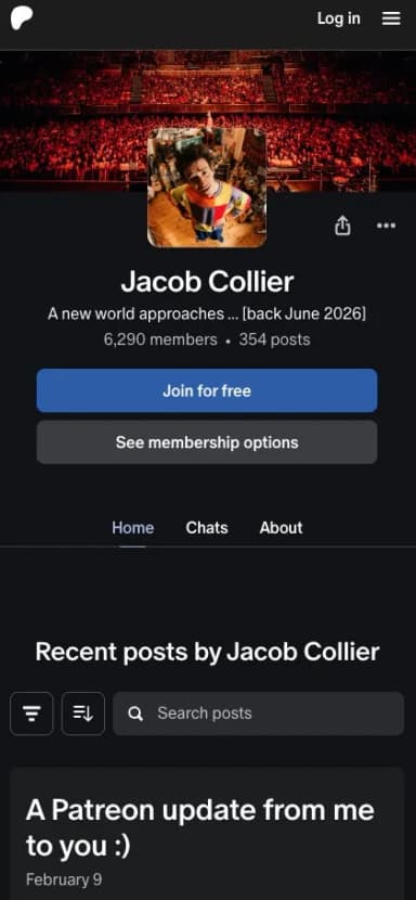 Jacob collier direct to fan business model