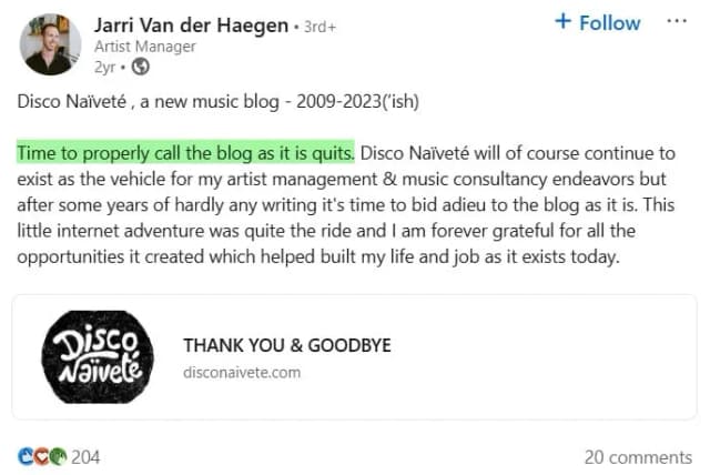 Jarri Van Der Spotify Playlist curator