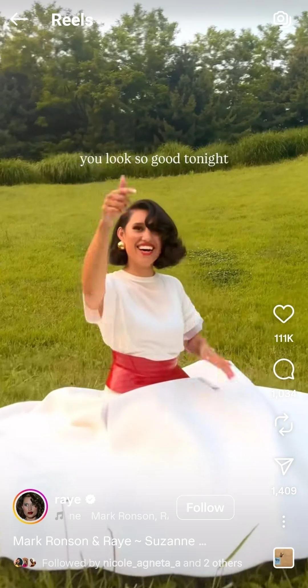 raye instagram reels music