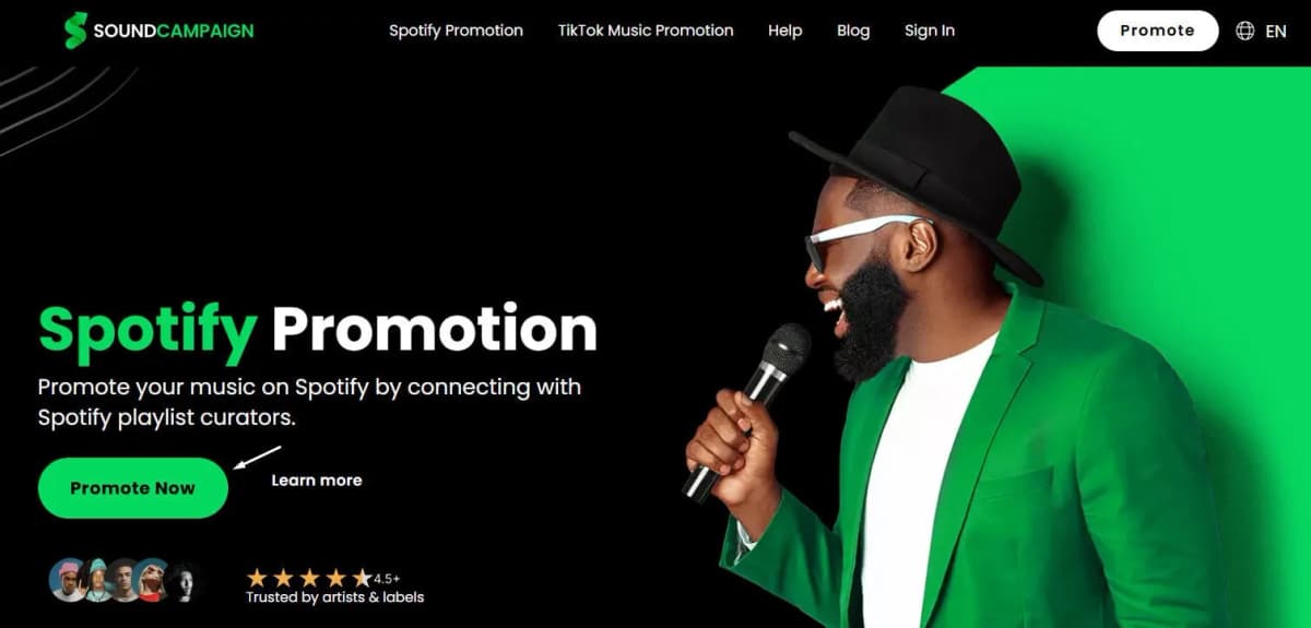SoundCampaign Spotify playlist curator suggestion tool