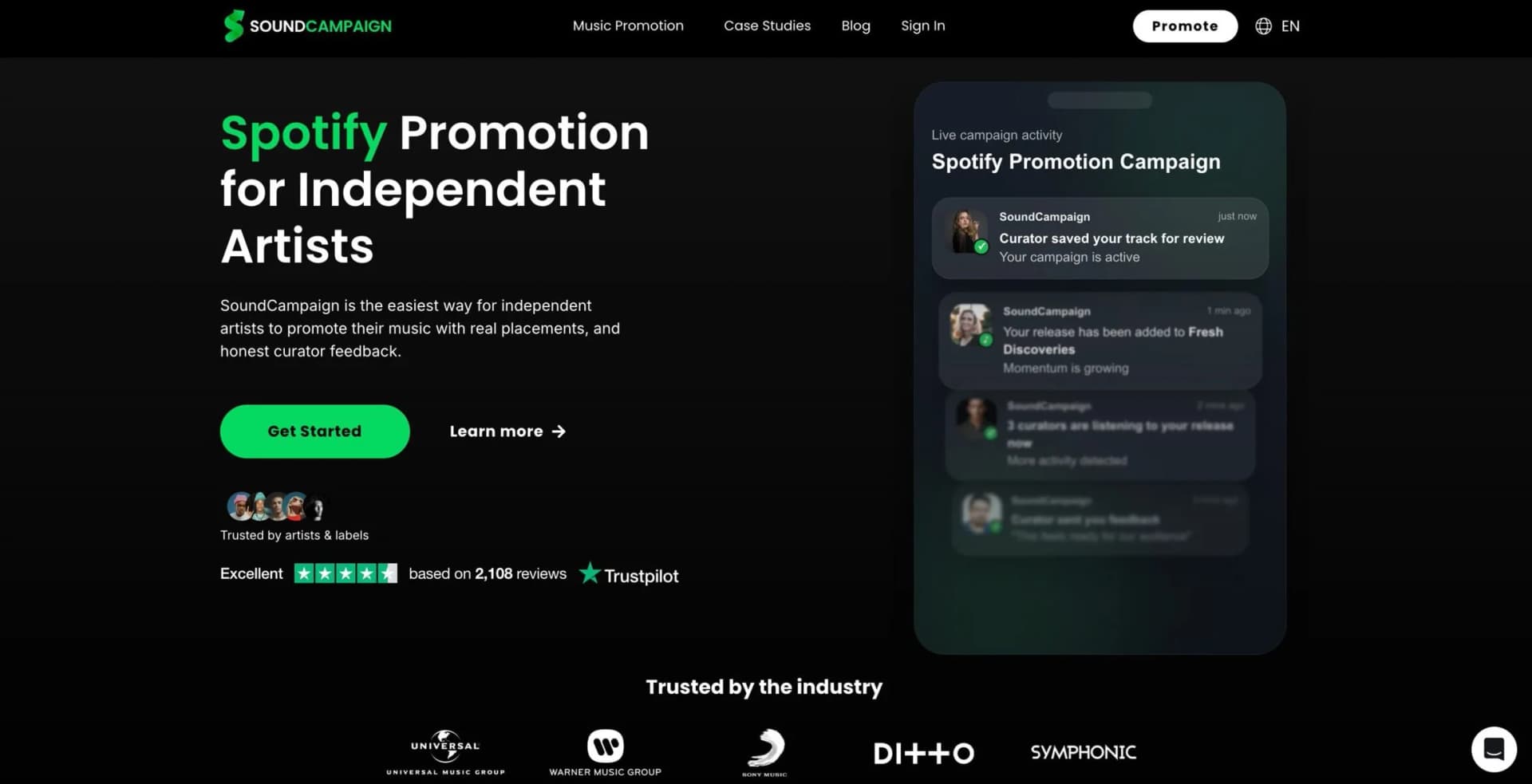Soundcampaign spotify promotion platform