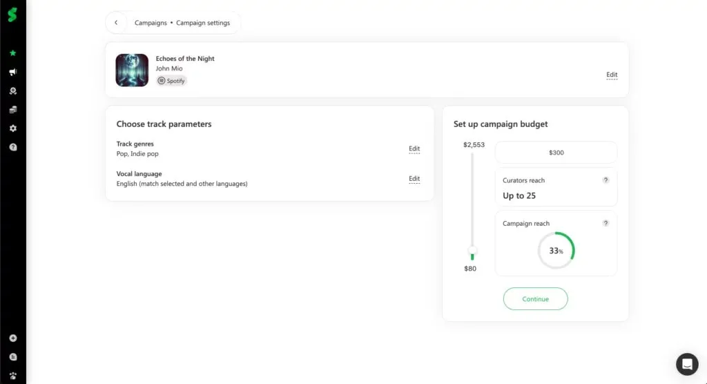 SoundCampaign way to connect Spotify playlist curators