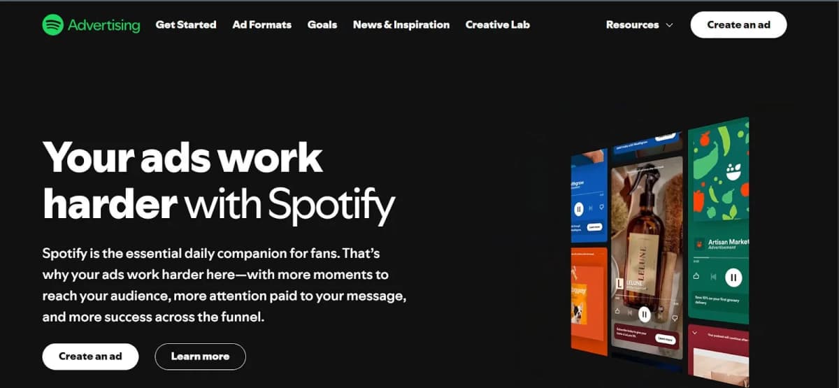 Spotify ad studio