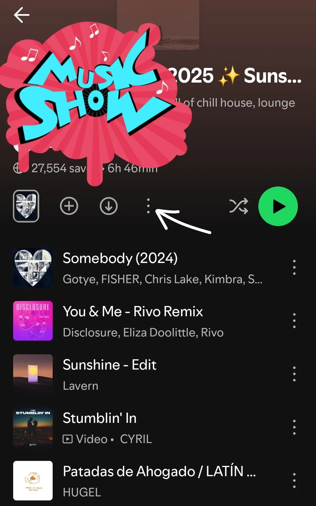 spotify fake playlists reporting profile three dots