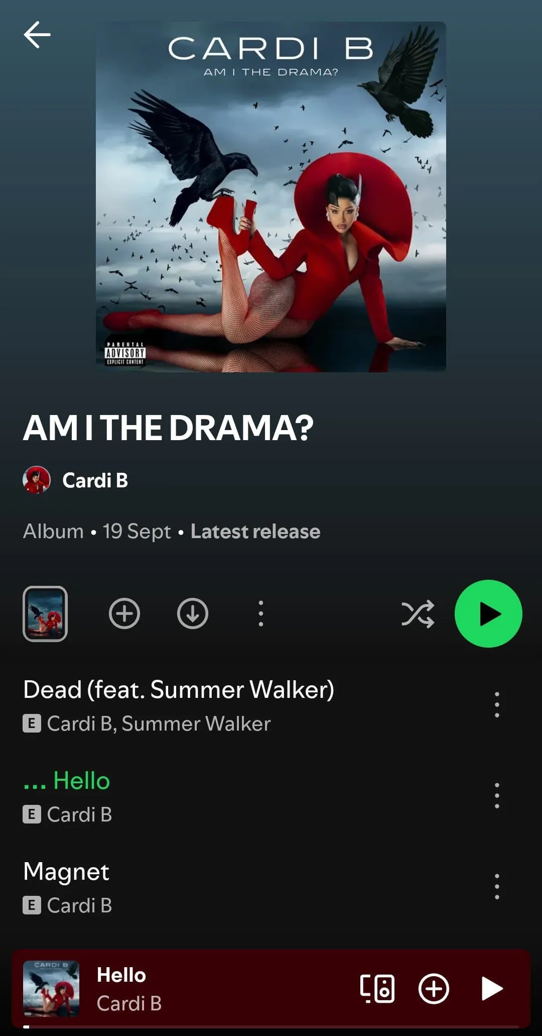 spotify seo track title optimization cardi b