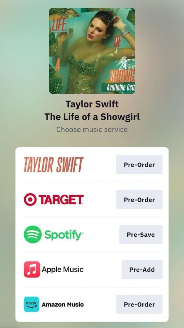 Taylor swift life of a showgirl promo