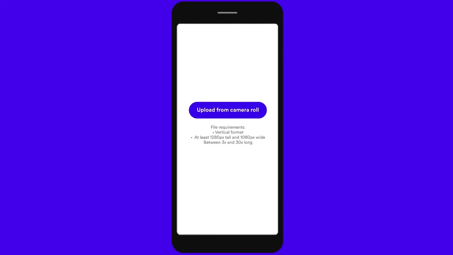 upload from camera roll spotify clips