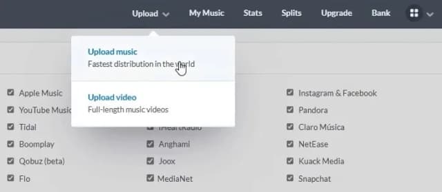 Upload songs on Spotify