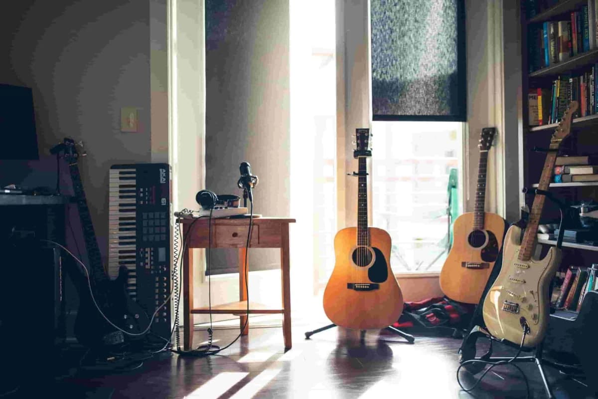 three guitars