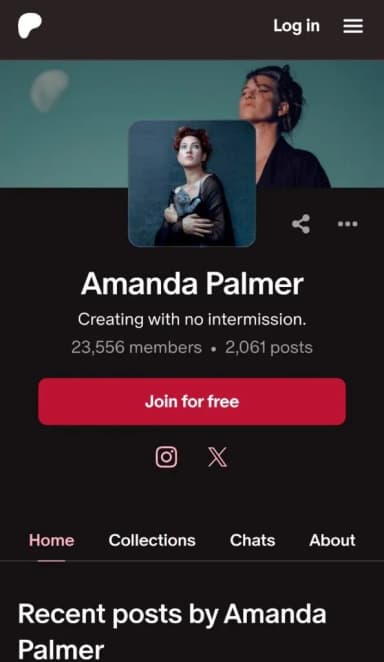 Amanda Palmer Patreon success story