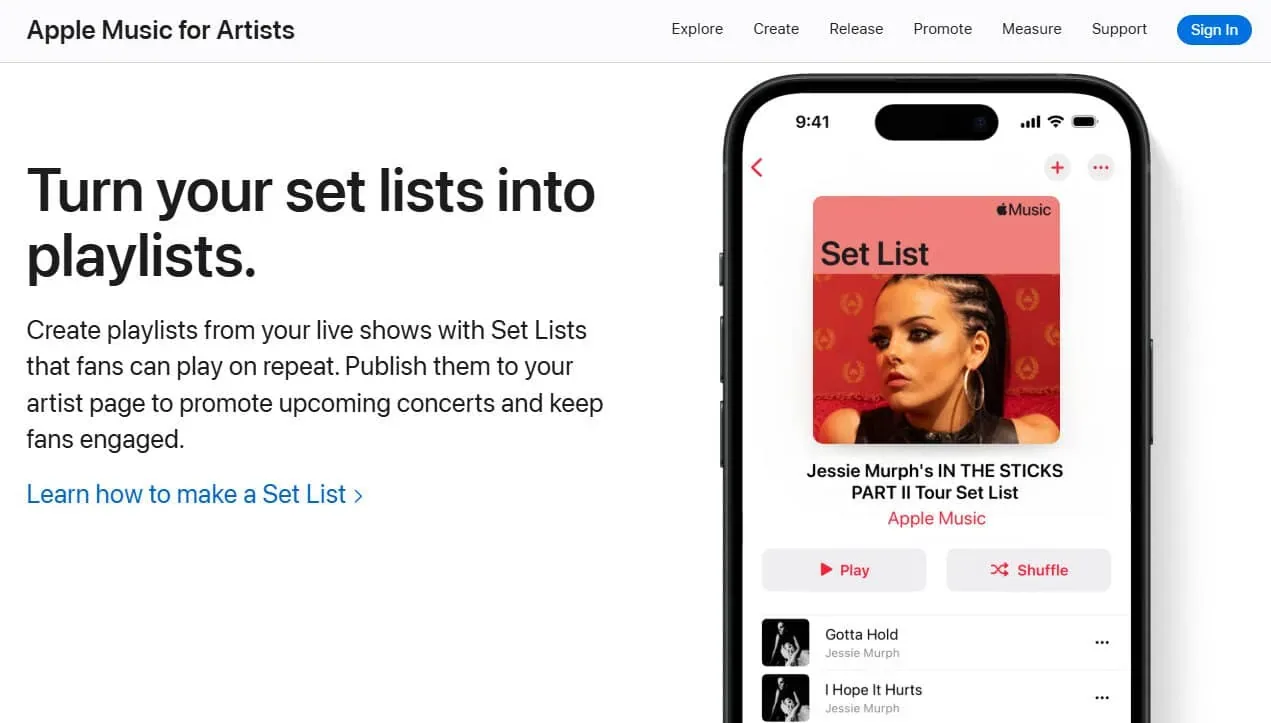 Apple music for artists