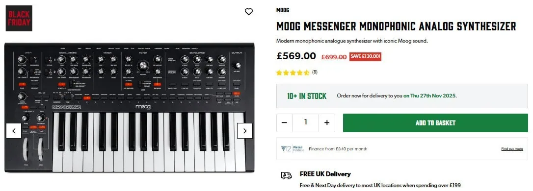 black friday deals music synthesizer
