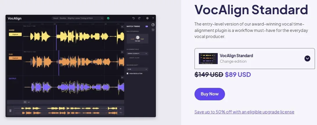 black friday music deals vocal aligning plugin