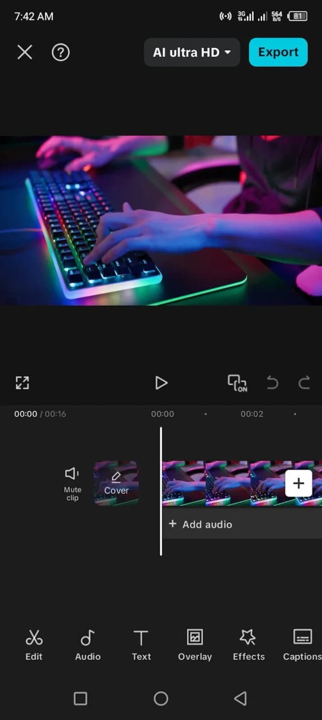 Capcut mobile video editing