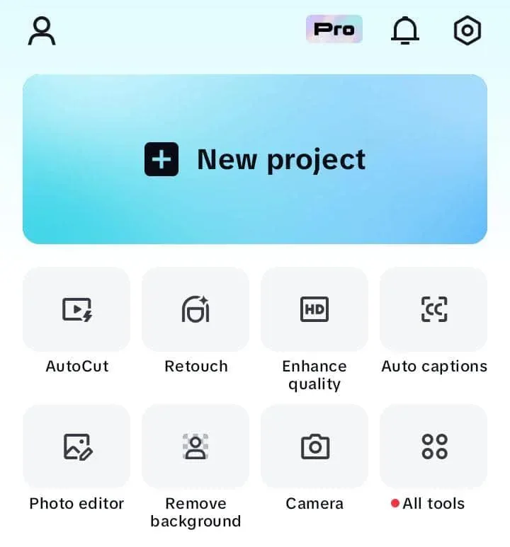 Capcut mobile