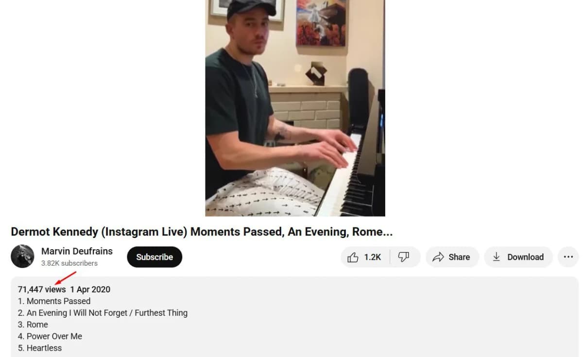 Dermot Kennedy lockdown video going viral