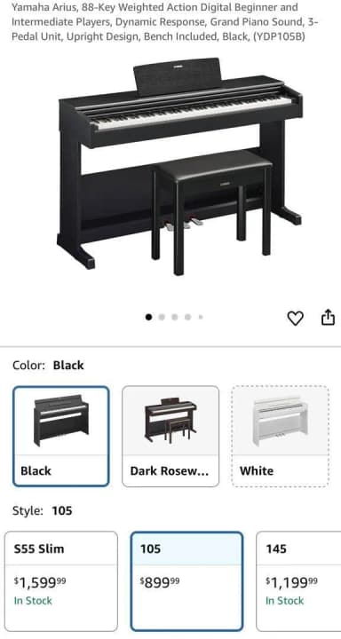 Digital piano musician christmas gift