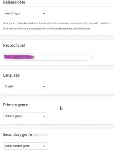 distrokid-release-date-record-label-genre.png