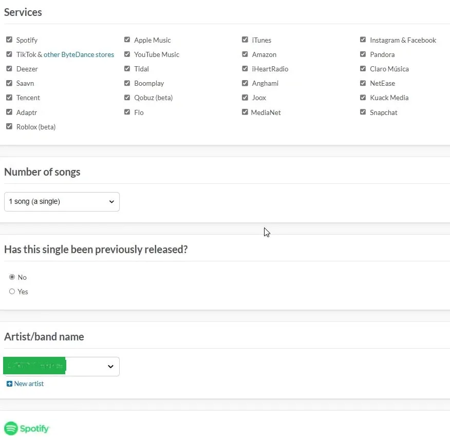 Distrokid Step 2 Walkthrough