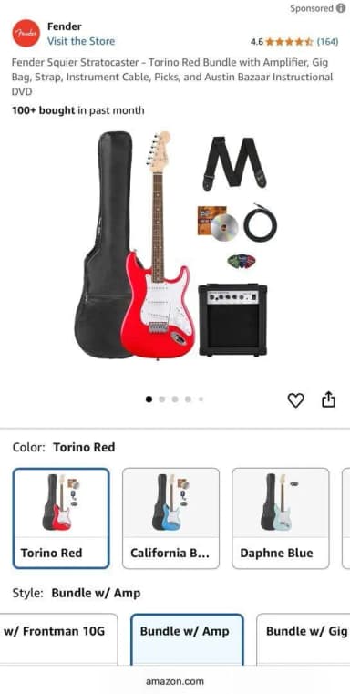 Electric guitar christmas musician gift