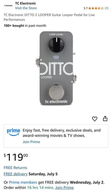 Electronic looper pedal musician gift