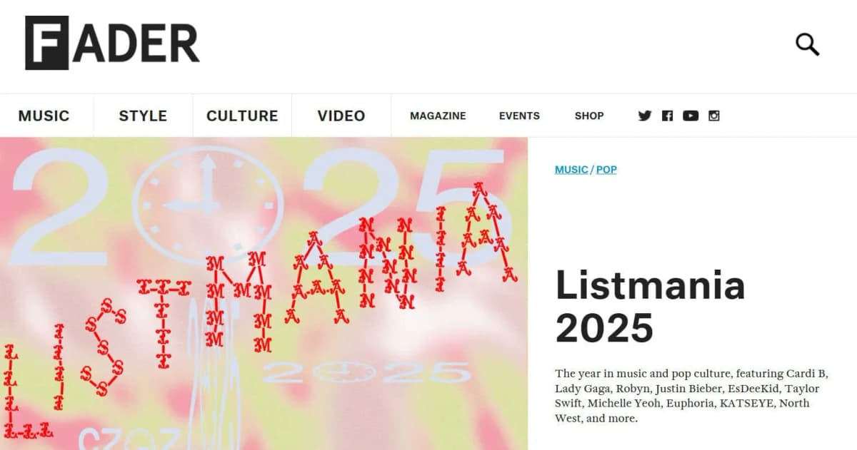 Fader music blog