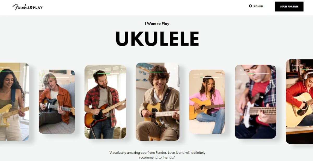 Fender play annual subscription musician gift