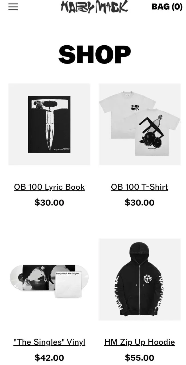 Fourthwall shop example
