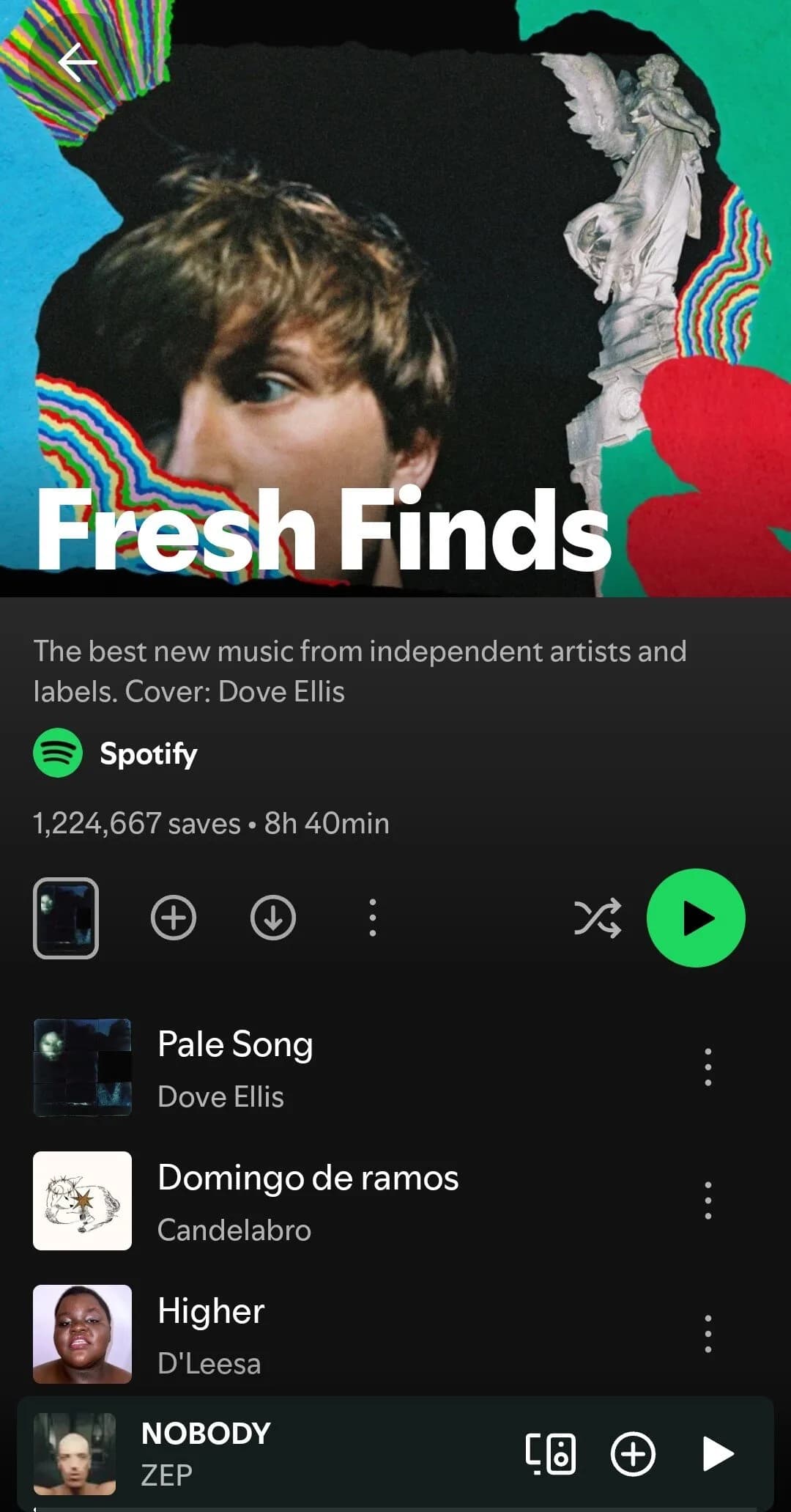 fresh finds spotify playlist