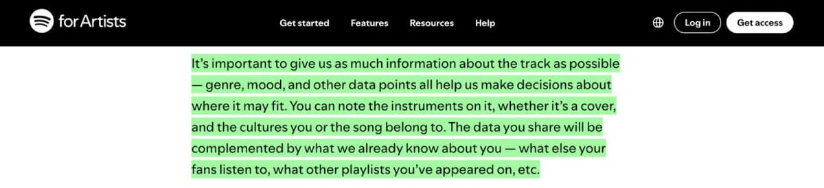 How Spotify editors see data before playlisting you