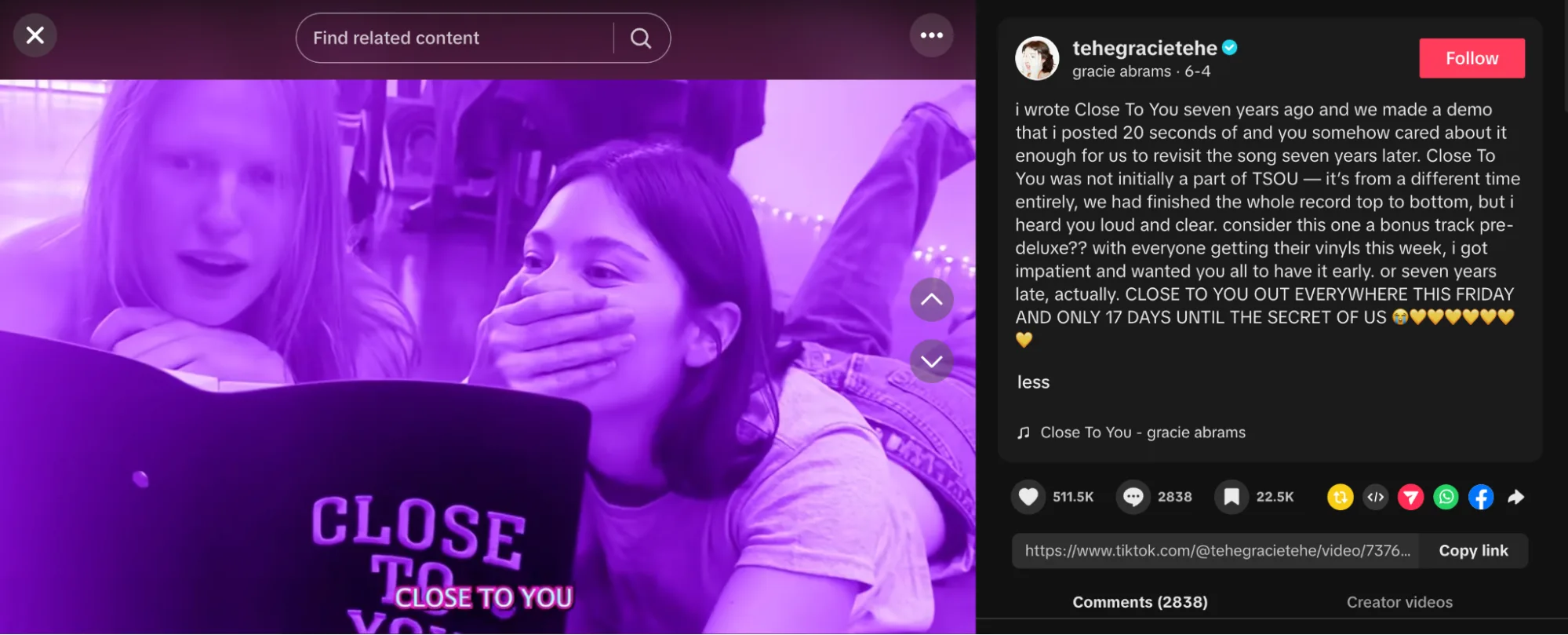 Tik tok video views
