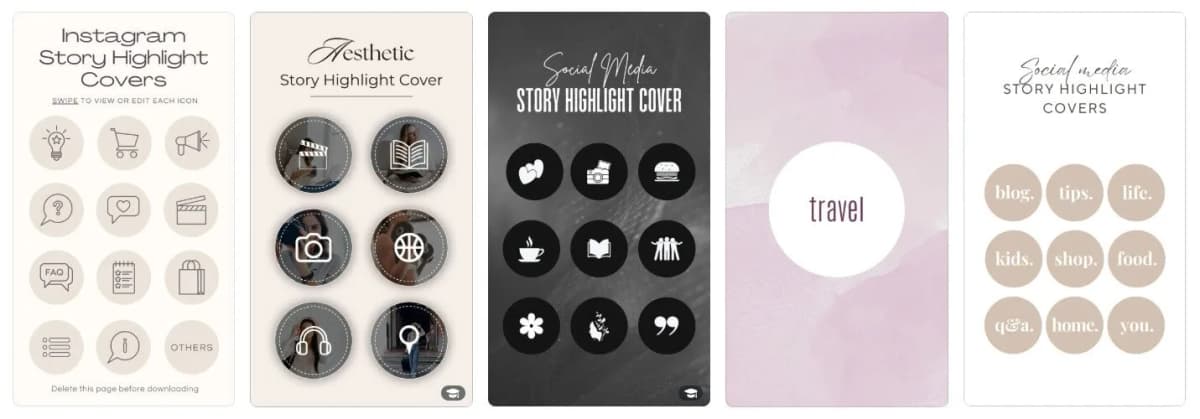 Instagram highlight designs for musicians