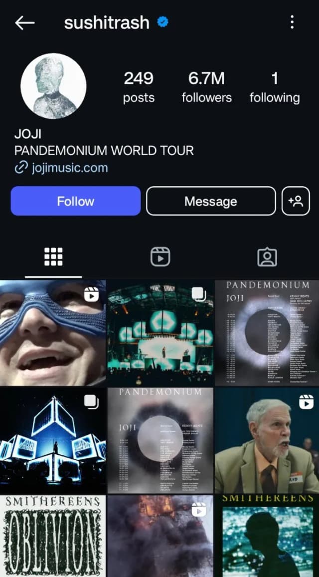 JOJI Instagram Highlights