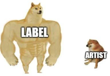 Label vs artist doge artist meme