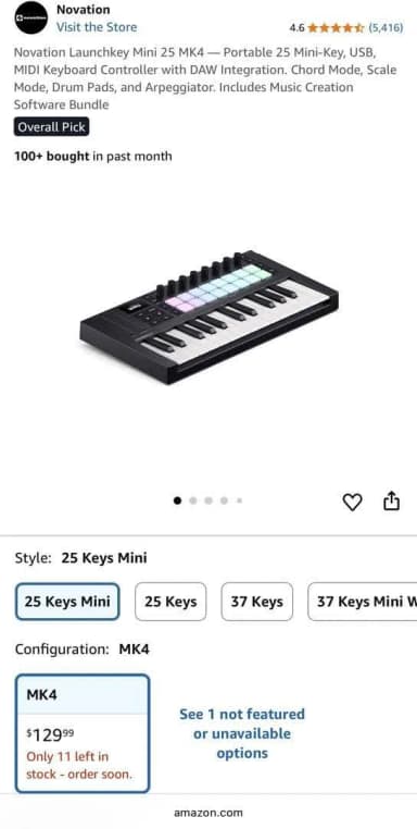 Midi keyboard controller musician gift