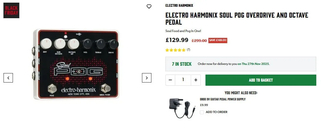 music black friday deals electro harmonix