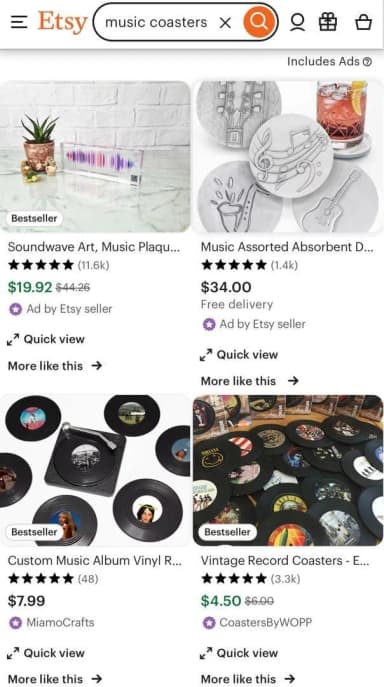 Music coasters christmas gifts musicians